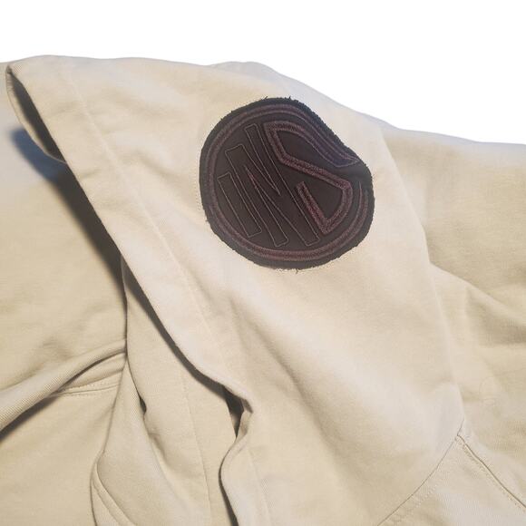 Controlled Insanity Size S Forged in Failure Cropped Hoodie Gray Cotton Blend - Picture 4 of 10